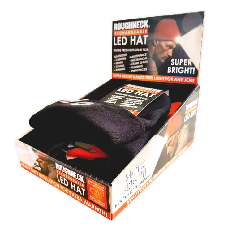 Roughneck Led Light Hat - 6 Pieces Per Retail Ready Display 26171 1