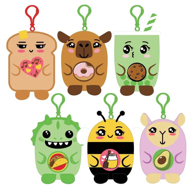 Plushie Bites Keychain - 12 Pieces Per Retail Ready Display 26181 2