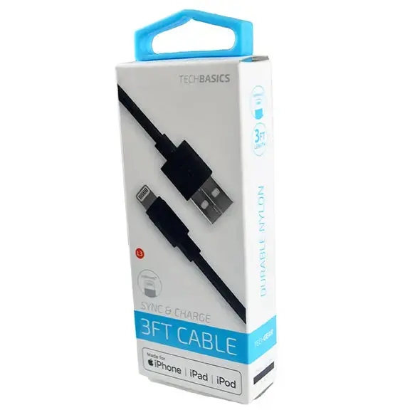 Charging Cable Usb To Lightning 3Ft- 12 Pieces Per Pack 26216 1