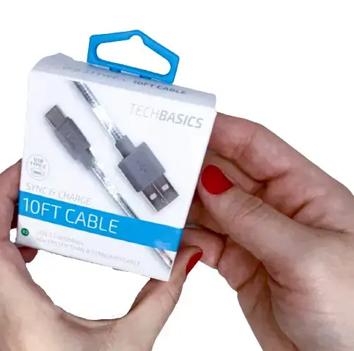 Charging Cable Tech Basics Usb To Usb-C 10Ft - 5 Pieces Per Pack 26232 2