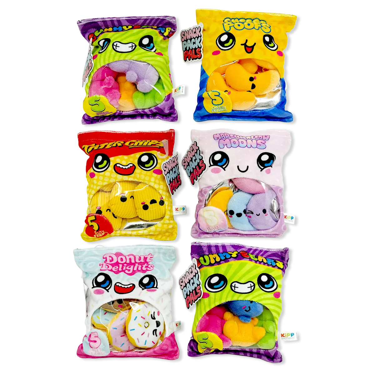 Plush Bag Snack Pack Pals - 6 Pieces Per Retail Ready Display 26256 2