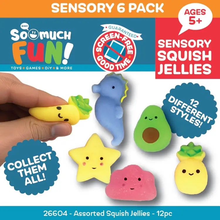 Assorted Squish Jellies- 12 Pieces Per Retail Ready Display 26604 1