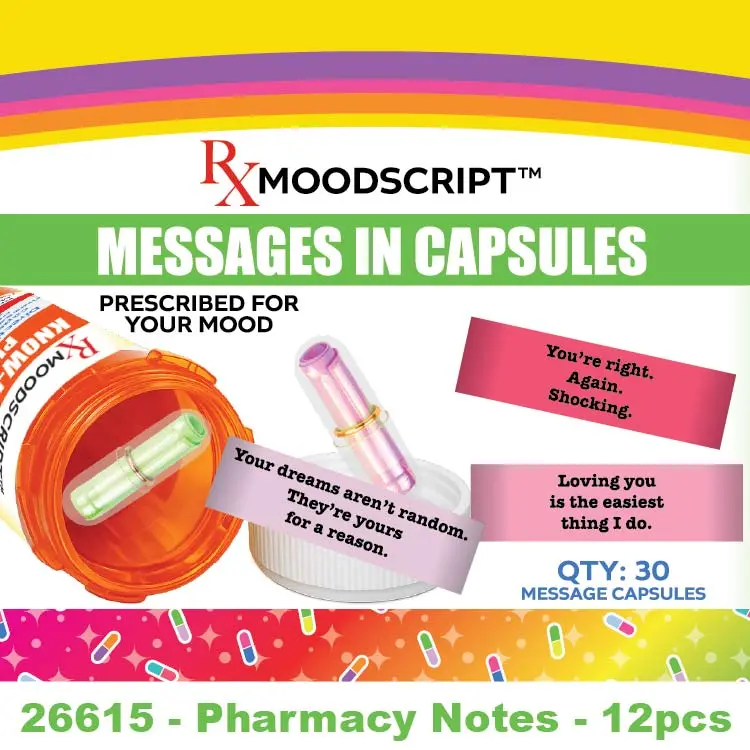 Moodscript Pill Notes - 12 Pieces Per Retail Ready Display 26615 1