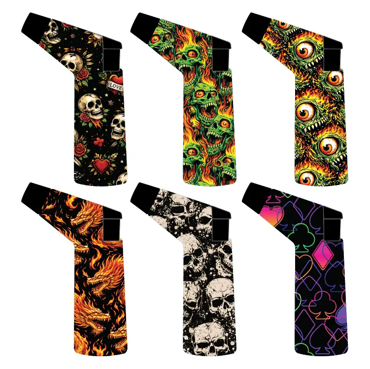 Zinc Printed Torch Lighter - 12 Pieces Per Retail Ready Display 26624 2