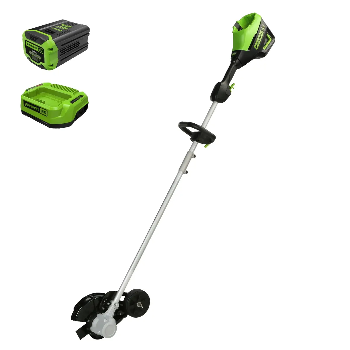 60V 8" Brushless Cordless Edger, 2.0Ah Battery And Charger Included 1