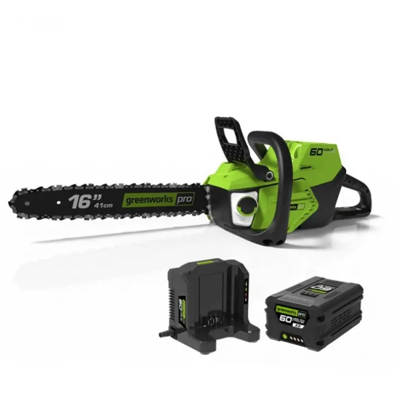 60V 16" Brushless Chainsaw, 2.5Ah Battery And Charger Included 1