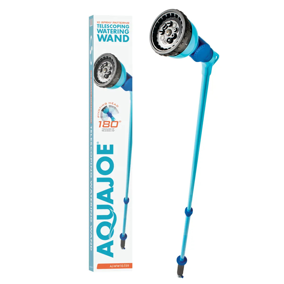 Aqua Joe Aj-Ww10-T59 Telescoping Watering Wand | Extends 36" - 53" | 10 Spray Patterns 1