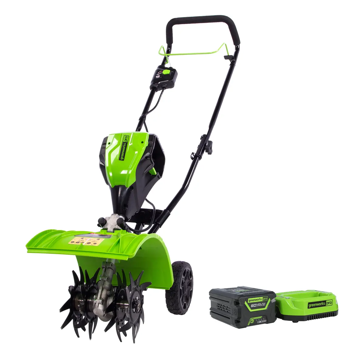 60V 8" Brushless Cultivator, 2.5Ah Battery And Charger Included 1