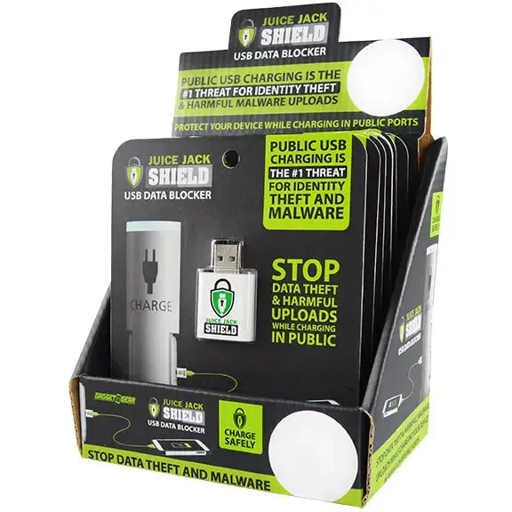 Usb Data Blocker Charging Accessory - 6 Pieces Per Retail Ready Display 28172 1