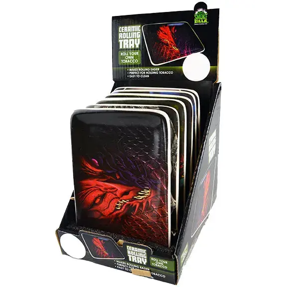 Ceramic Rolling Tray-  6 Pieces Per Retail Ready Display 28542 1