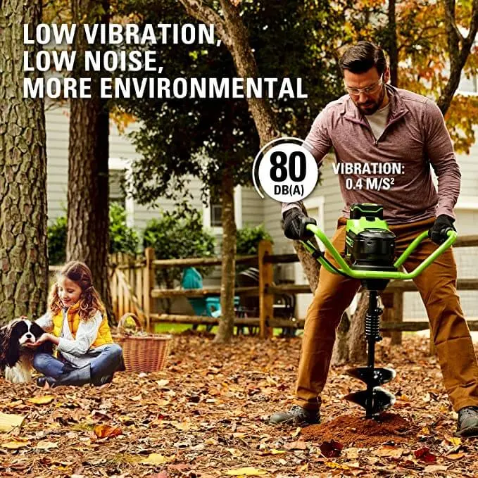 80V Brushless Earth Auger Powerhead (Tool Only) 2