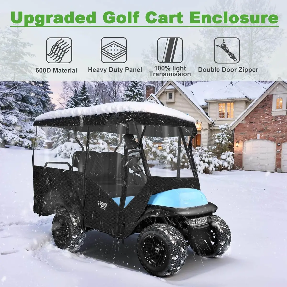 Golf Cart Enclosure Extended Roof 4 Passenger For Yamaha Ezgo Club Car - 10L0l 2