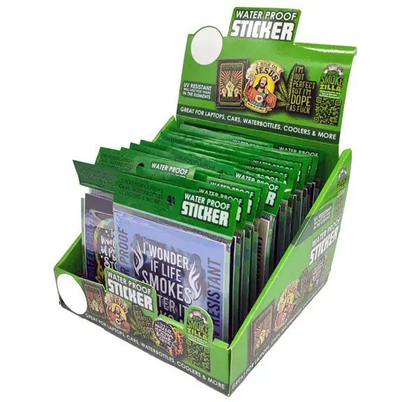 Waterproof Sticker 24 Pieces Per Retail Ready Display 30034 1