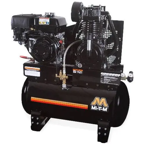 30 Gallon Two Stage Stationary Compressor (Gas) Am2-Sm09-30Me 1