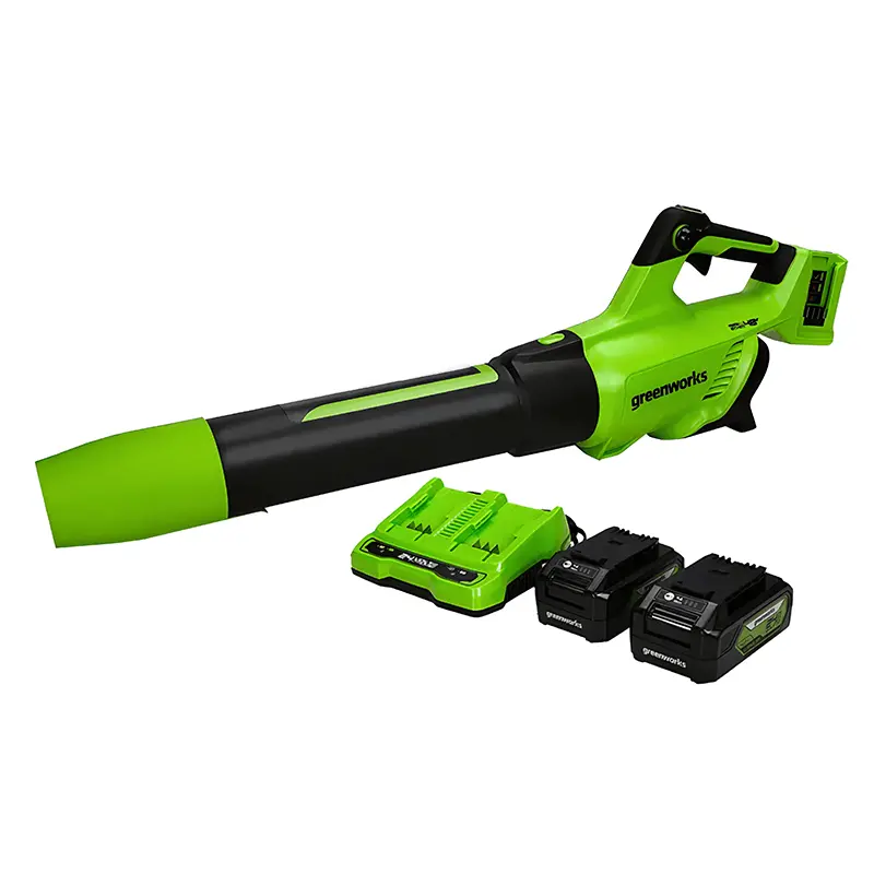 48V (24V X 2) 515 Cfm - 125 Mph  Leaf Blower, (2)  2.0Ah Usb Batteries And 4A Dual Port Charger Included 1