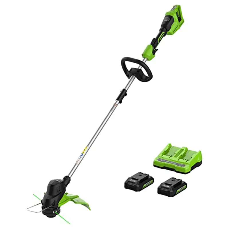 48V (24V X 2) 15" Torqdrive Cordless String Trimmer, (2) 2.0Ah Usb Batteries And Dual Port Charger Included 1