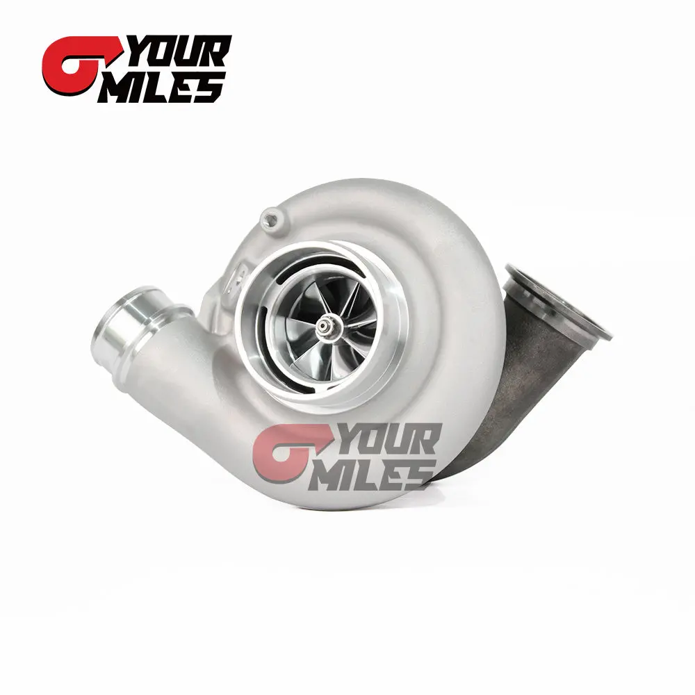 Yourmiles S300 Sxe-66 S366 Billet Wheel Journal Bearing Turbocharger T4 .91 Divided/0.86 Dv Turbine 2