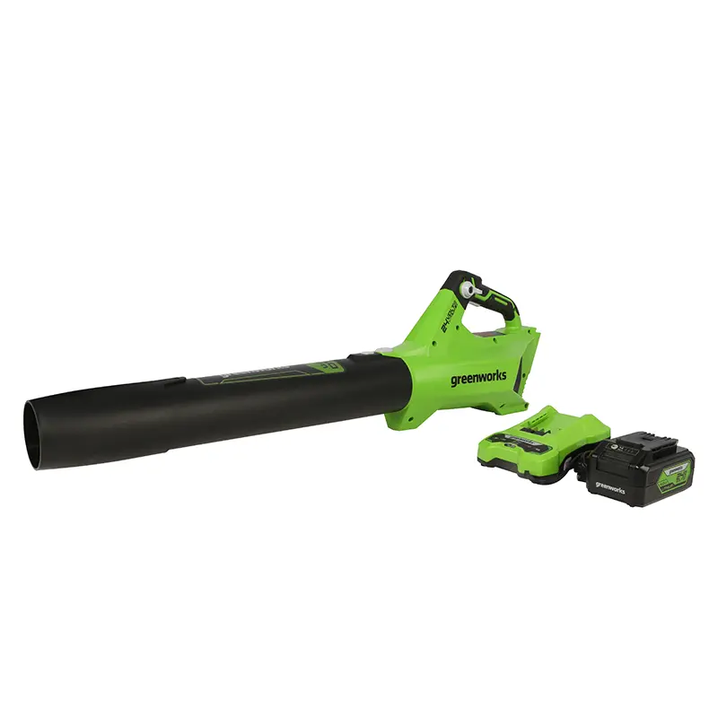 24V Brushless Leaf Blower, 4.0Ah Usb Battery And Charger Included - Bl24l410 1