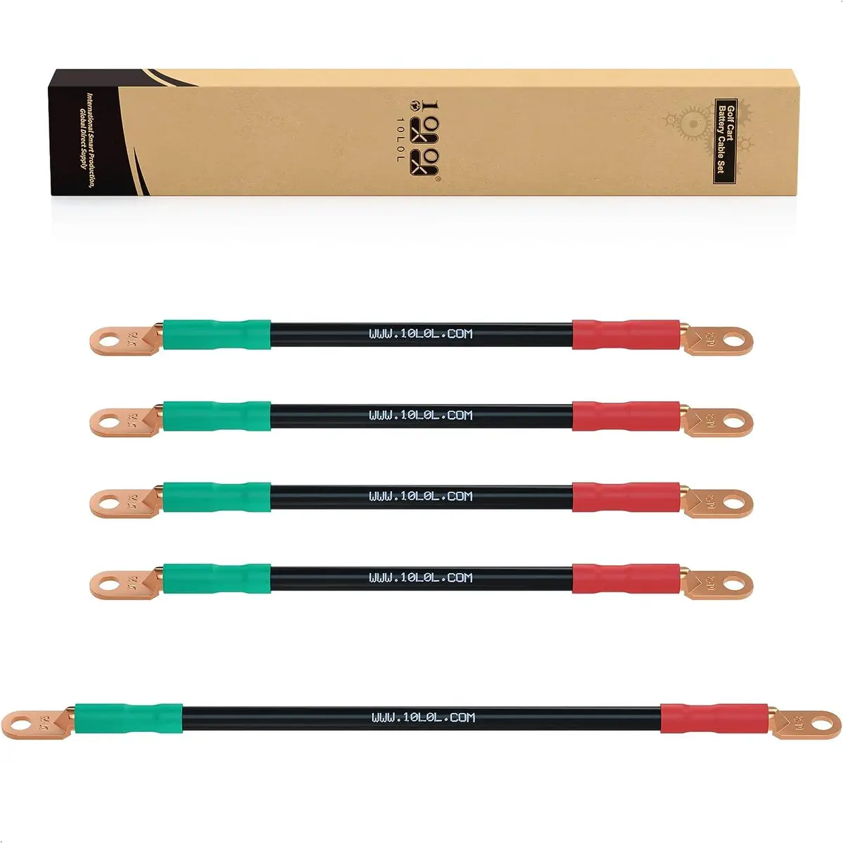 36V And 48V Golf Cart Battery Cables For Ezgo Txt 1994-Up 4 Gauge - 10L0l 1