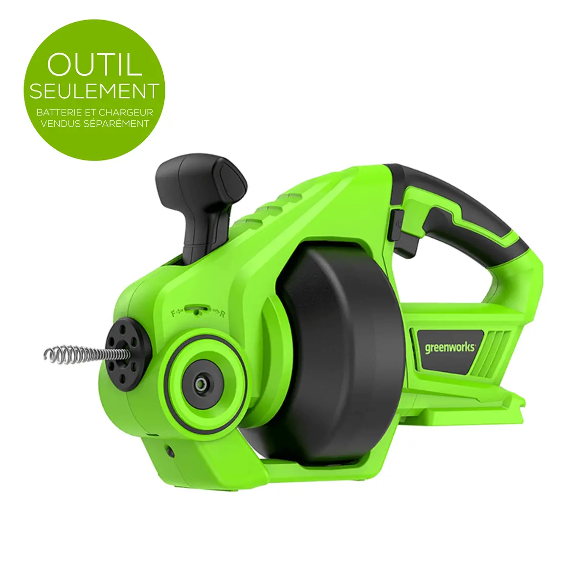 24V 25-Ft Cordless Battery Drain Auger (Tool-Only) 2