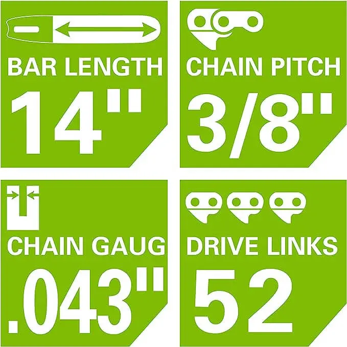 14" Replacement Chainsaw Chain 2