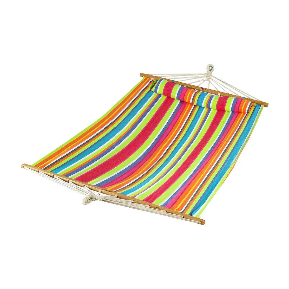 Bliss Hammocks Bh-404B Caribbean Hammock W/ Pillow & Hanging Hardware | 48-In. Wide | 265 Lb. Capacity (Tropical Fruit) 1