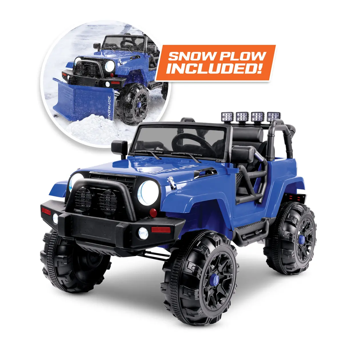 Snow Joe 24V-Suv1 24-Volt* Ride-On Kids Truck W/ Parental Remote And Snow Plow | For Ages 3-7 | W/ 4.0-Ah Battery + Charger 1