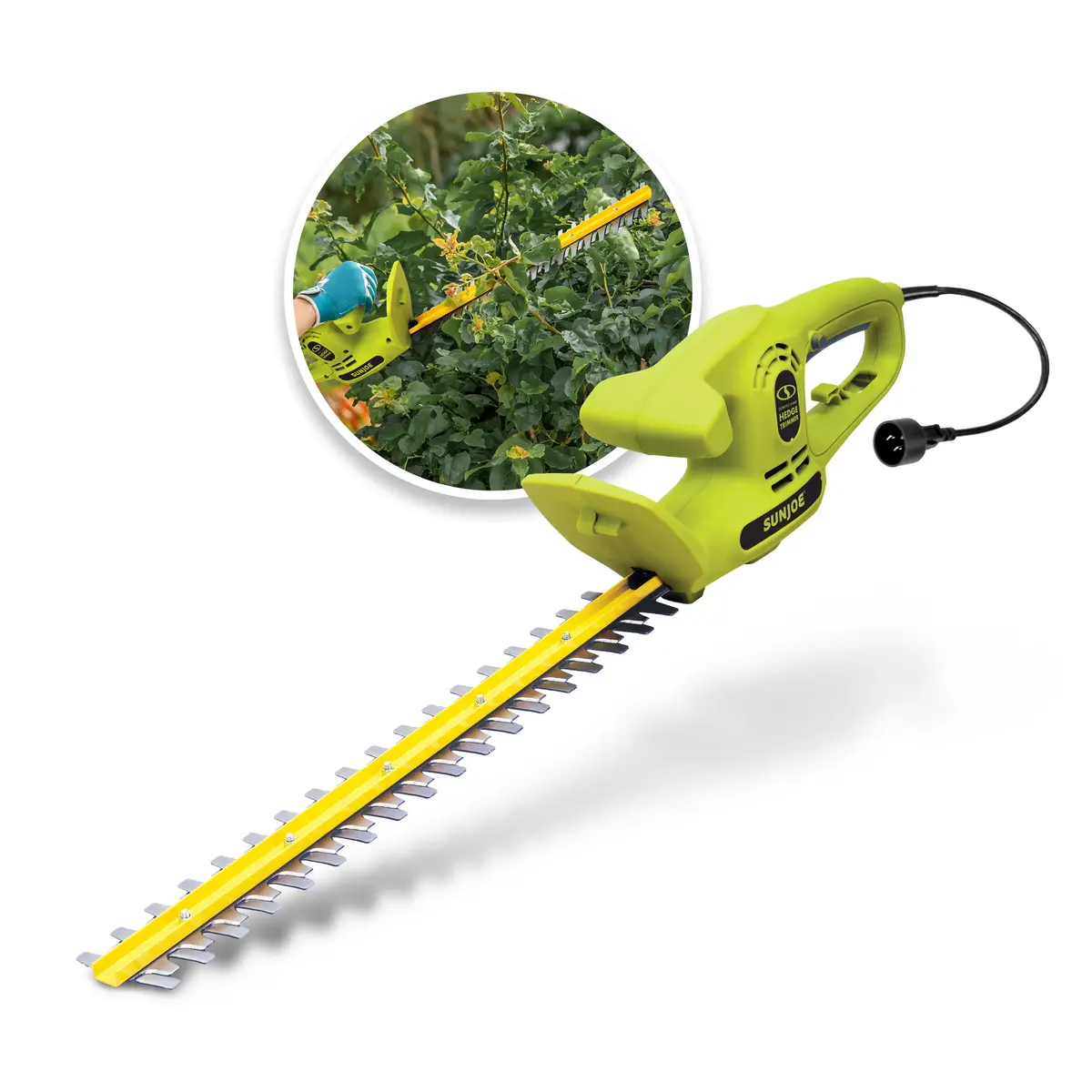 Sun Joe Hj22hte-Max Electric Dual-Action Hedge Trimmer | 22-Inch | 3.8 Amp | Dual-Handed Safety 1