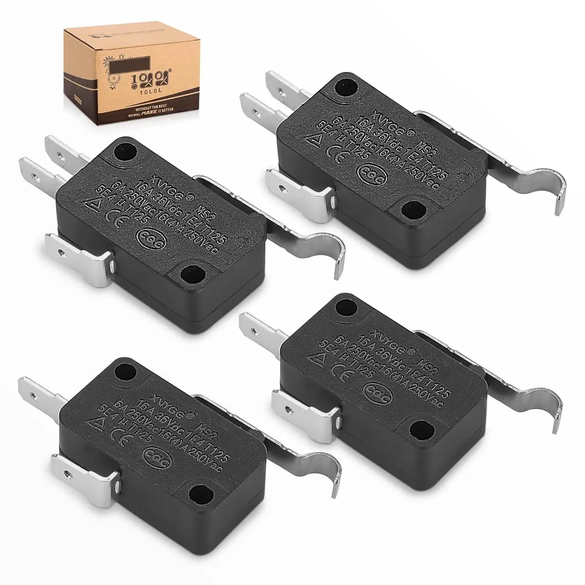 4 Pack Golf Cart Micro Switch 2 & 3 Prong For Club Car Ds Precedent - 10L0l 1