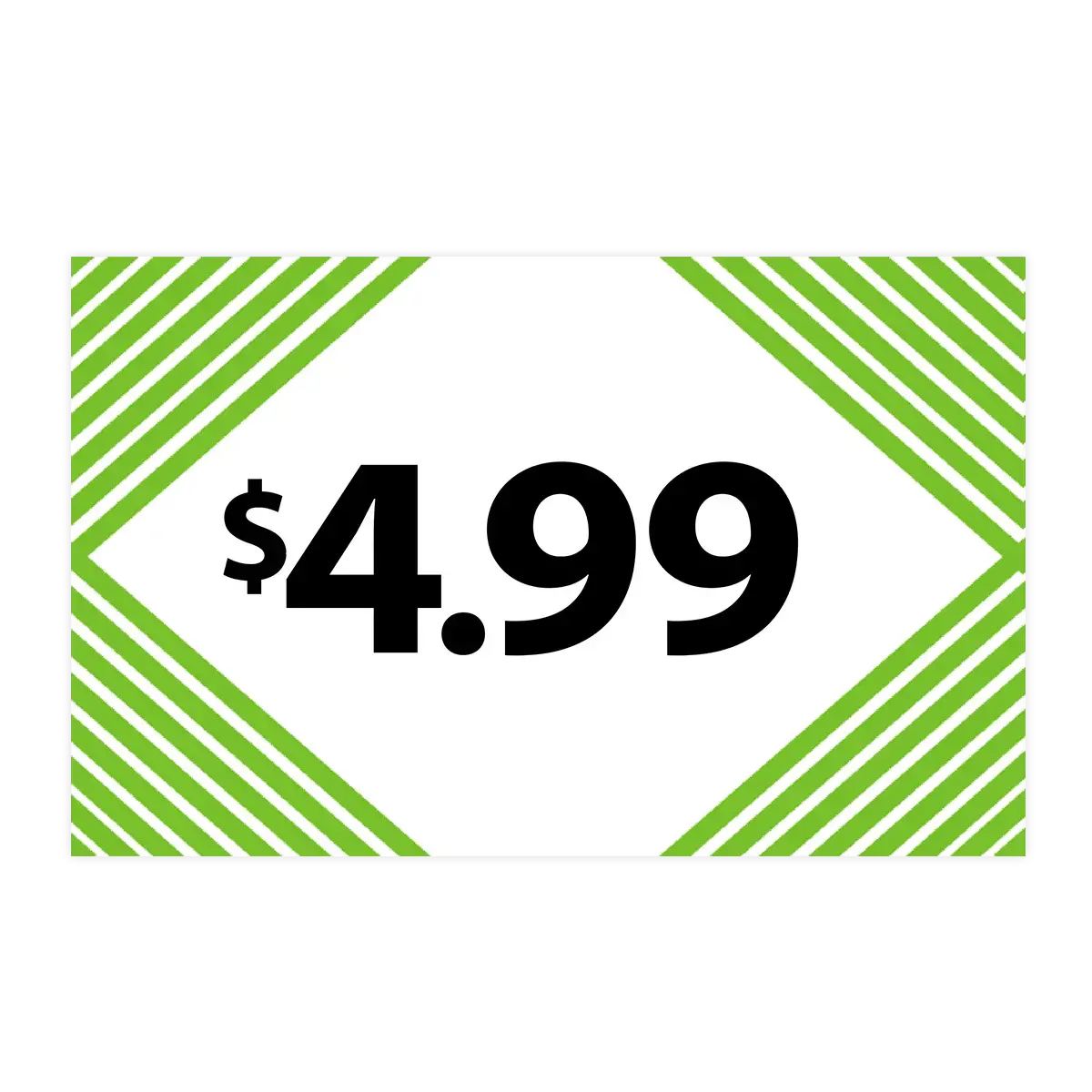 Merchandising Fixture - $4.99 Retail Tag 25 Per Pack 978360 1