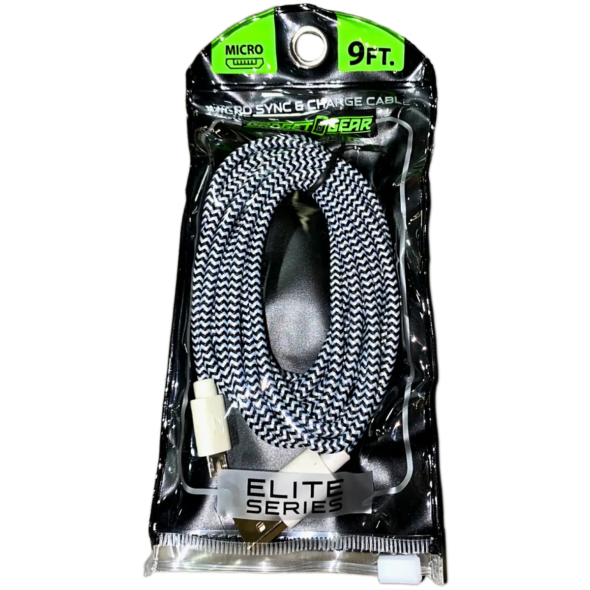 Charging Cable Cloth Usb To Micro Usb 9Ft - 6 Pieces Per Pack 40081 1