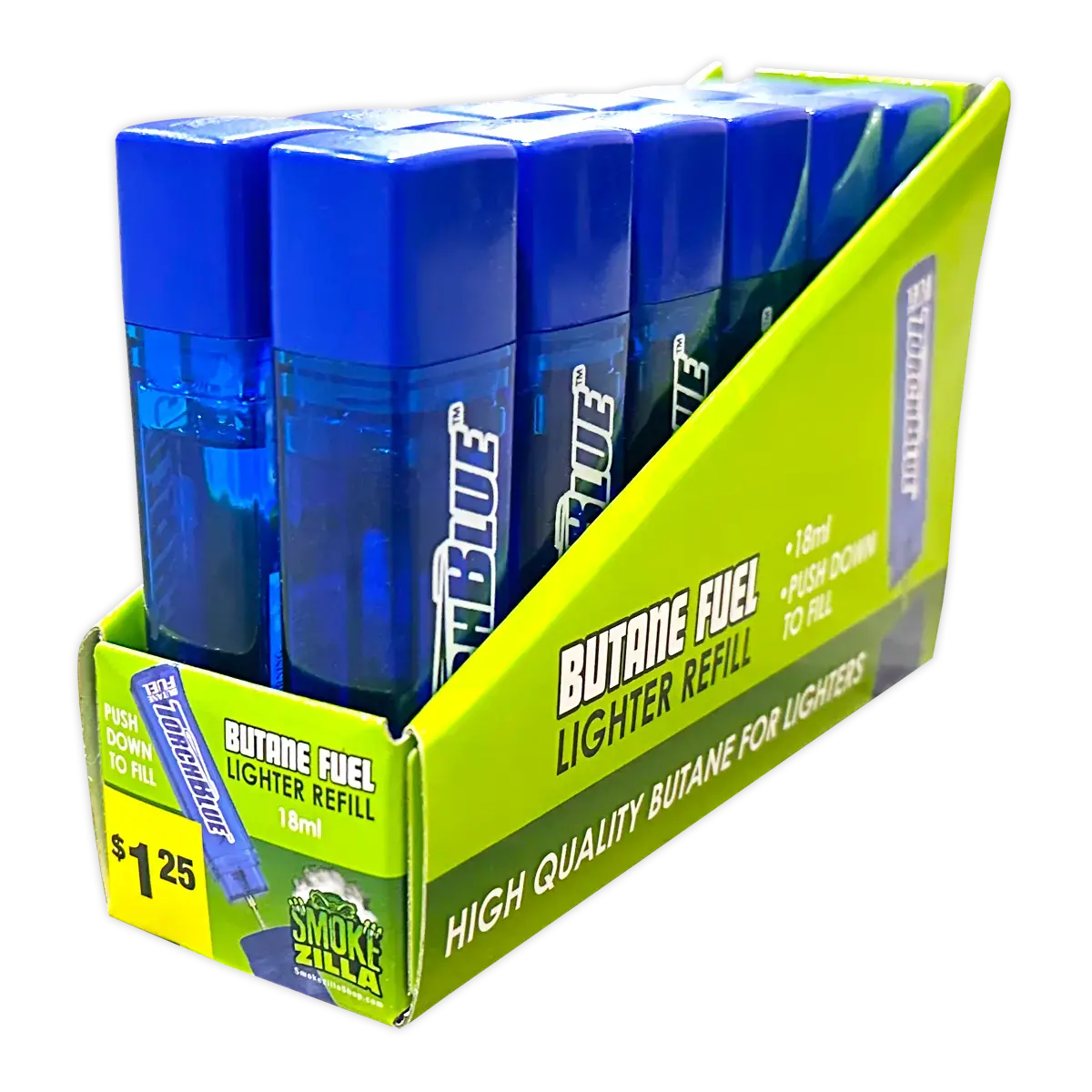 18Ml Bulk Torch Blue Butane Refill - 12 Pieces Per Retail Ready Display 40311 1