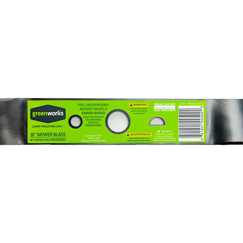 20" Replacement Lawn Mower Blade 1