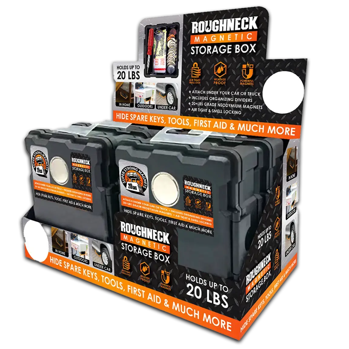 Magnetic Storage Box - 4 Pieces Per Retail Ready Display 41592 1
