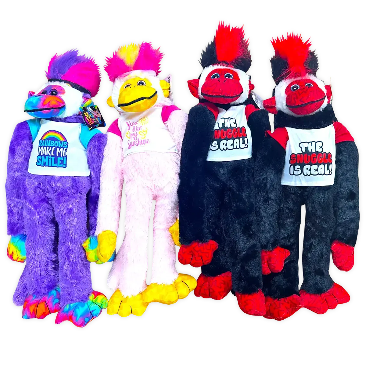 Plush Mohawk Monkey - 8 Pieces Per Pack 25932 2