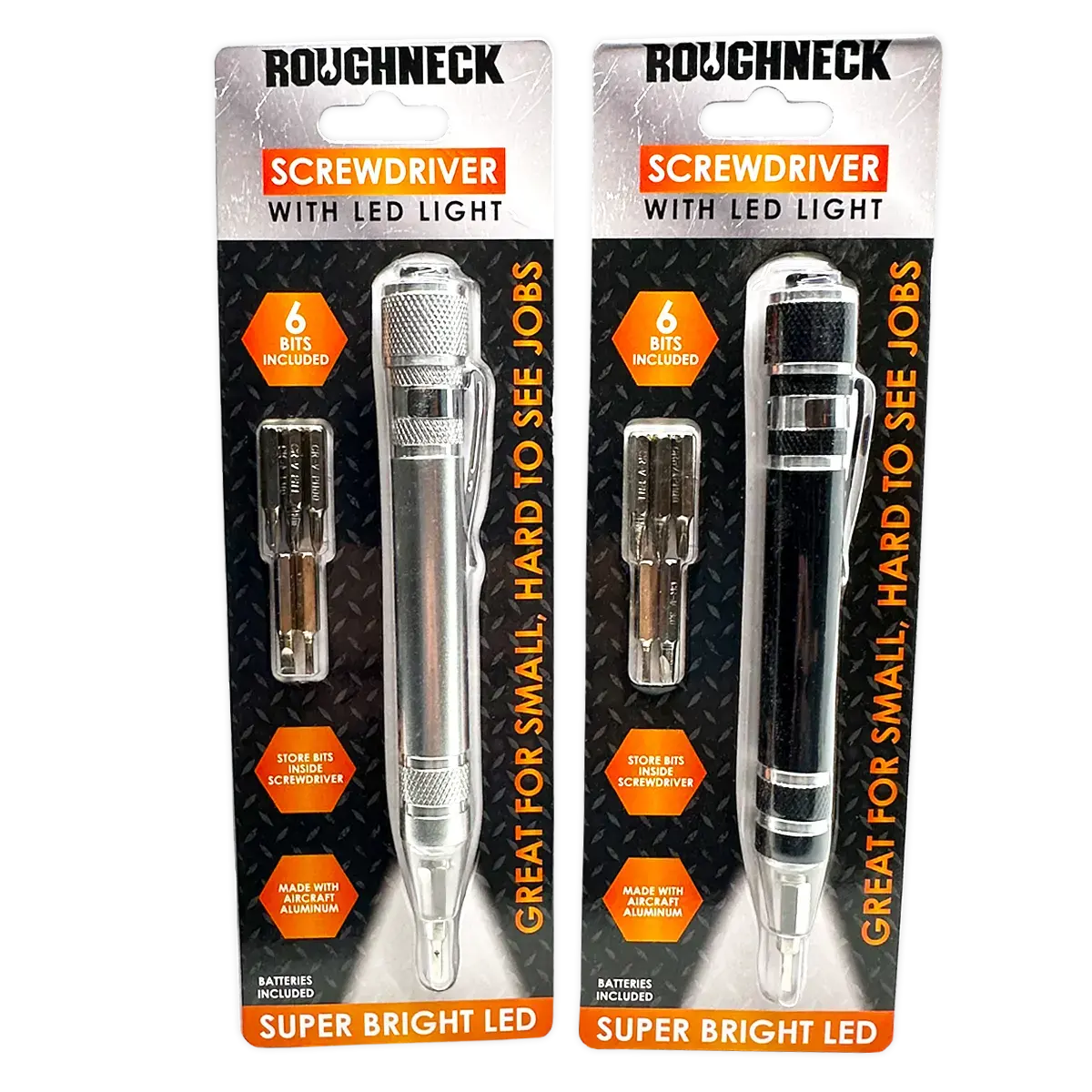 Screwdriver With Led Light - 4 Pieces Per Retail Ready Display 41667 2