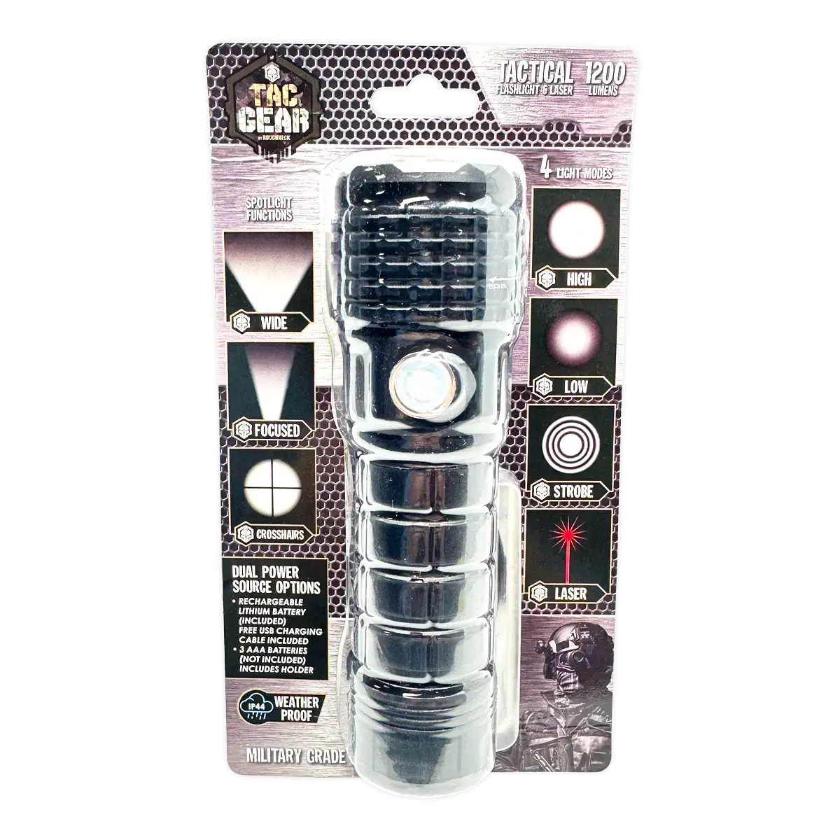 Led Flashlight Multi-Function Hazard Tool - 4 Pieces Per Retail Ready Display 41672 2