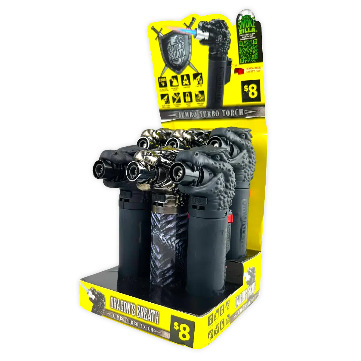 Dragon Breath Xxl Torch Lighter - 6 Pieces Per Retail Ready Display 41730 1