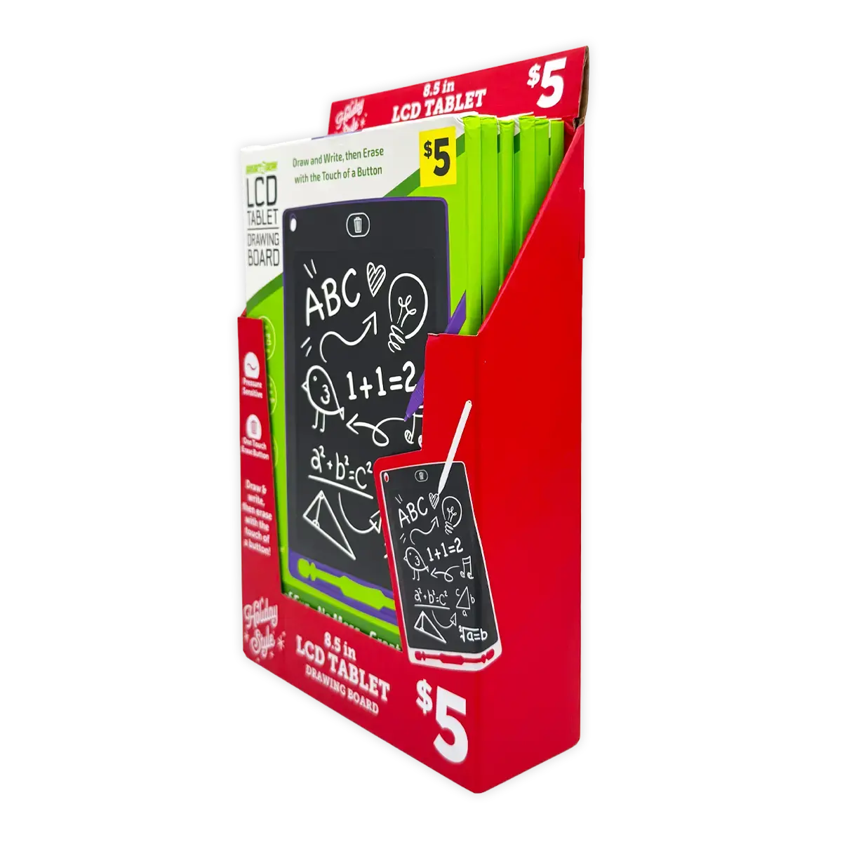 Reusable Lcd Drawing Tablet - 6 Pieces Per Retail Ready Display 41798 1