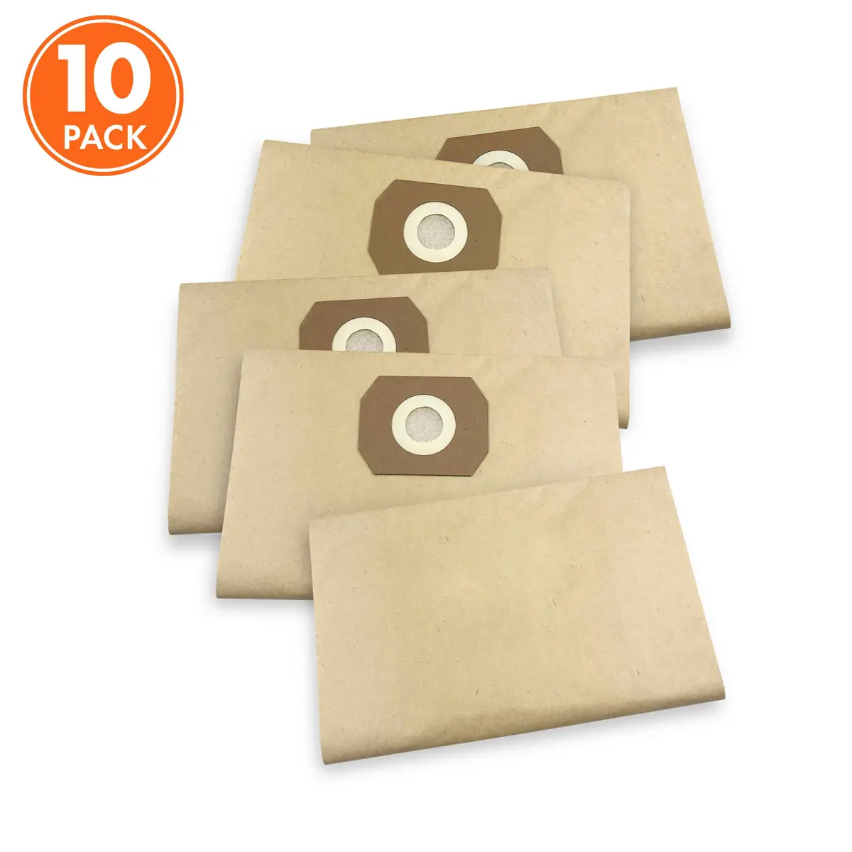 Sun Joe Swd-5Gb-10Pk Universal Replacement Paper Filter Bag For Swd5000 Wet / Dry Vacuum And Others | 10 Pack 1