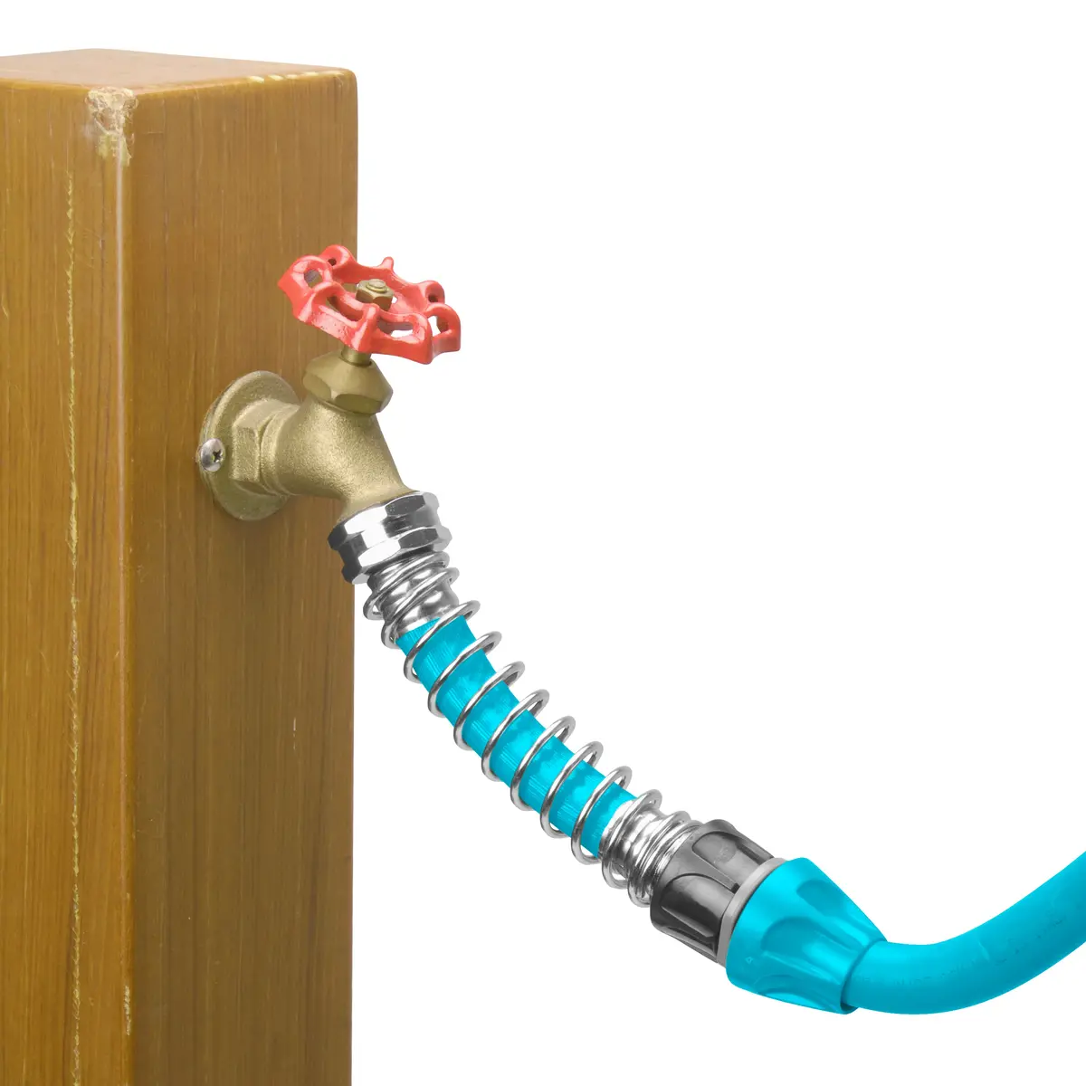 Aqua Joe Sji-Kfhs1 Heavy Duty Coiled Spring Hose Kink Protector & Faucet Extension(Lead Free,Phthalate Free,Bpa Free) 2