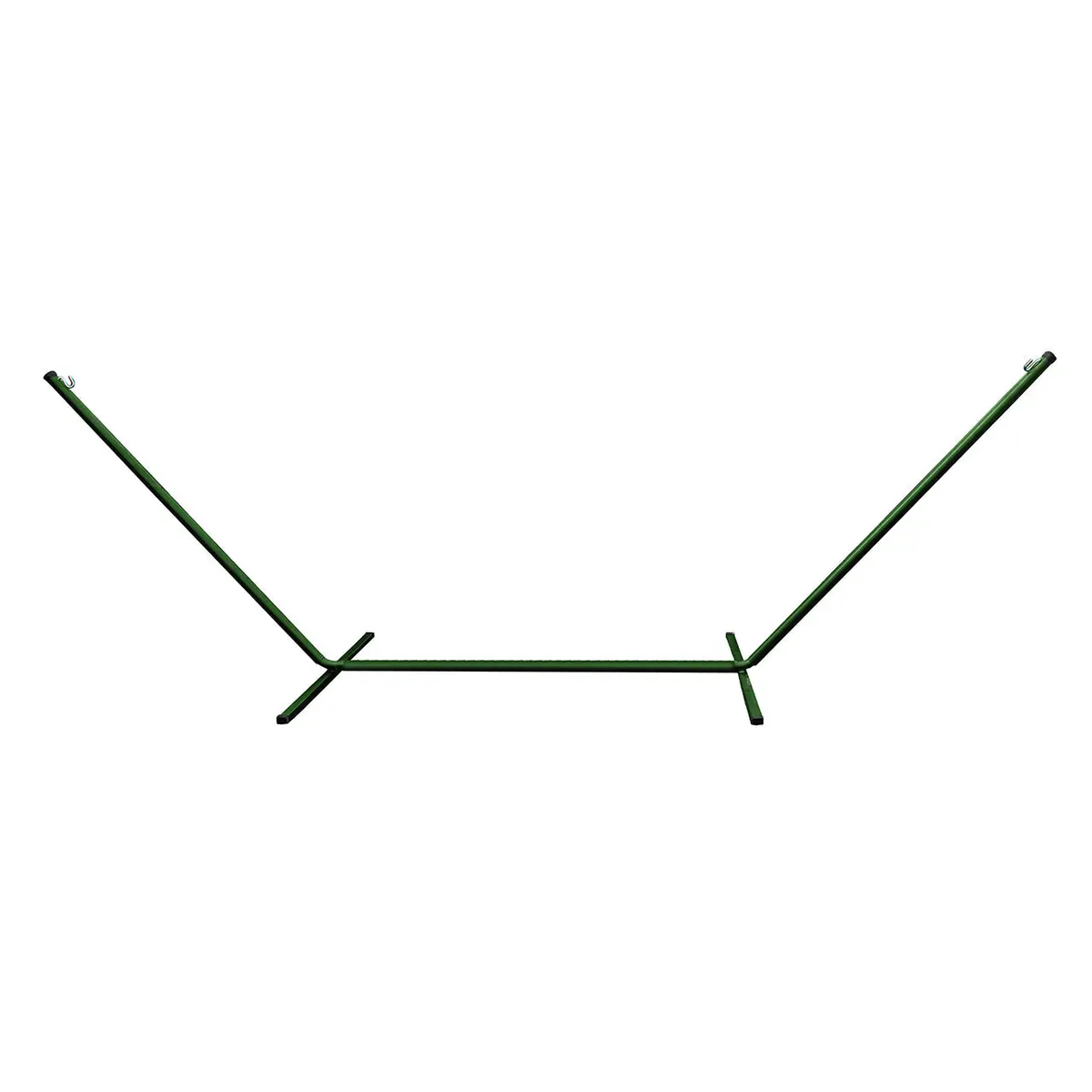Bliss Hammocks Bhs-417Gr Hammock Stand W/ Hanging Hooks | 15-Foot | Fits Hammocks 15-Foot Or Shorter | Weather & Rust Resistant | 500 Lb. Capacity (Green) 1