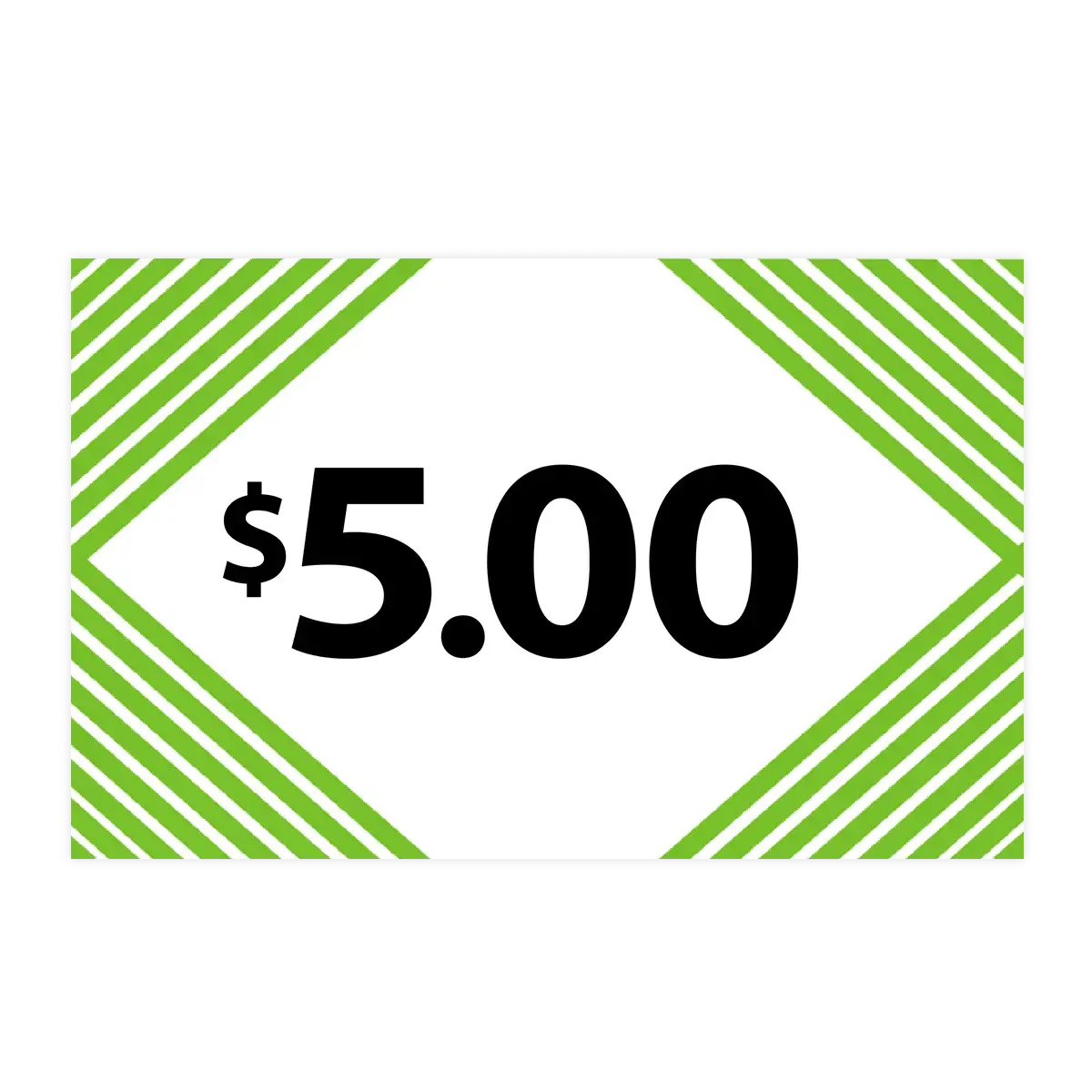 Merchandising Fixture - $5.00 Retail Tag 25 Per Pack 978560 1
