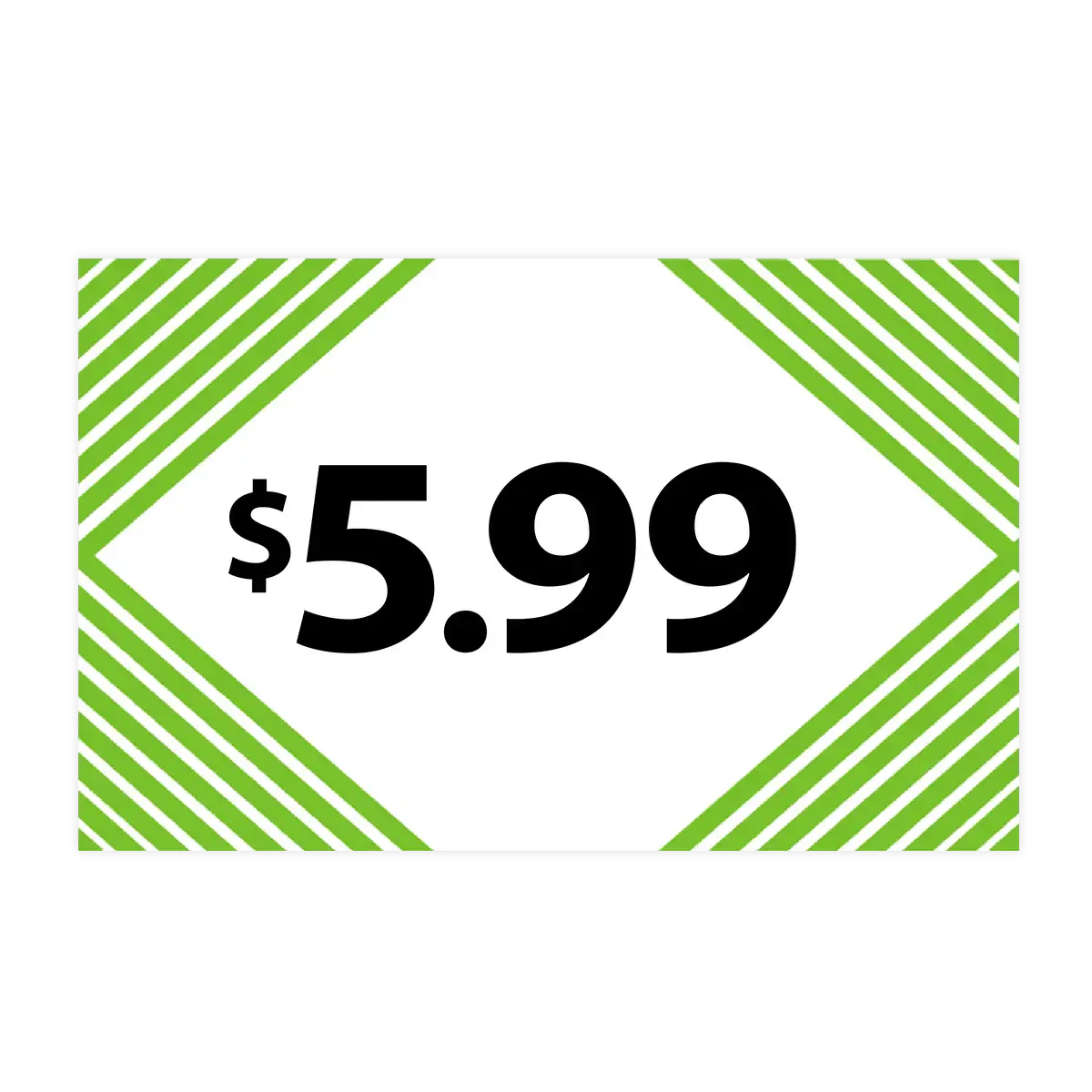 Merchandising Fixture - $5.99 Retail Tag 25 Per Pack 978380 1