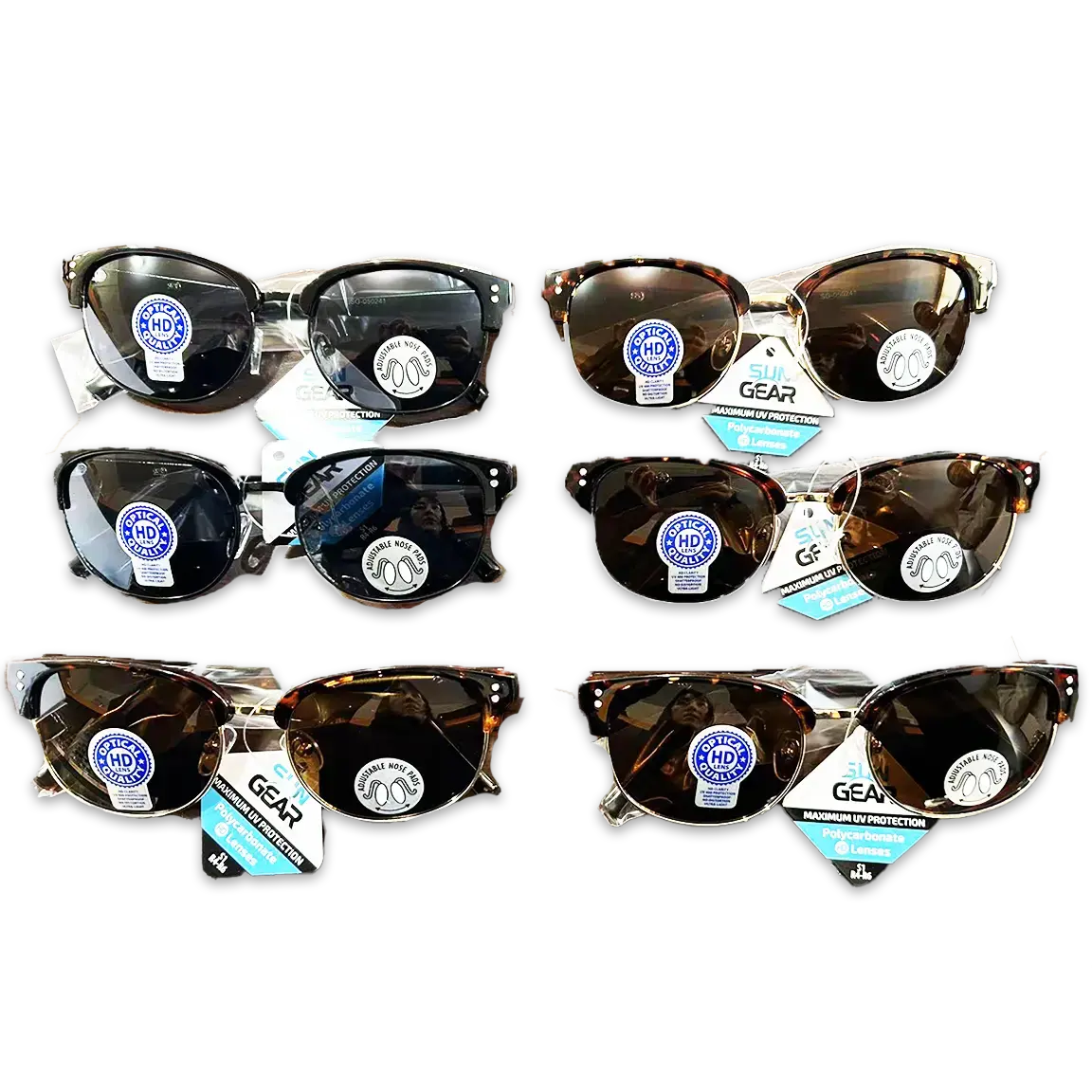 Sunglasses Sungear Assortment - 6 Pieces Per Pack 50241 1