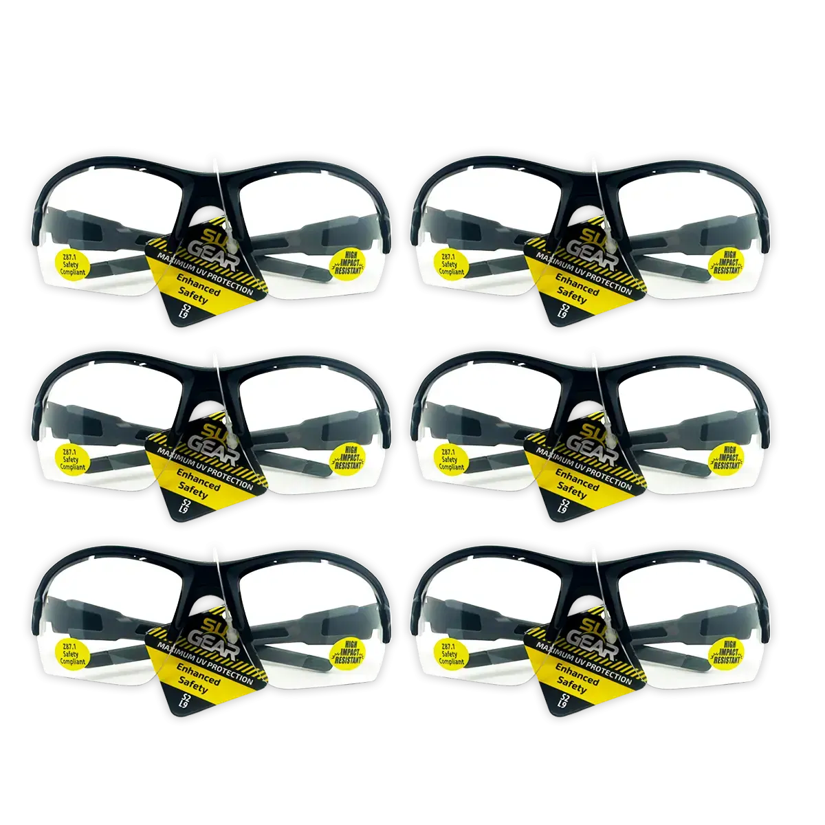 Polycarbonate Lenses Sungear Assortment - 6 Pieces Per Pack 50252 1