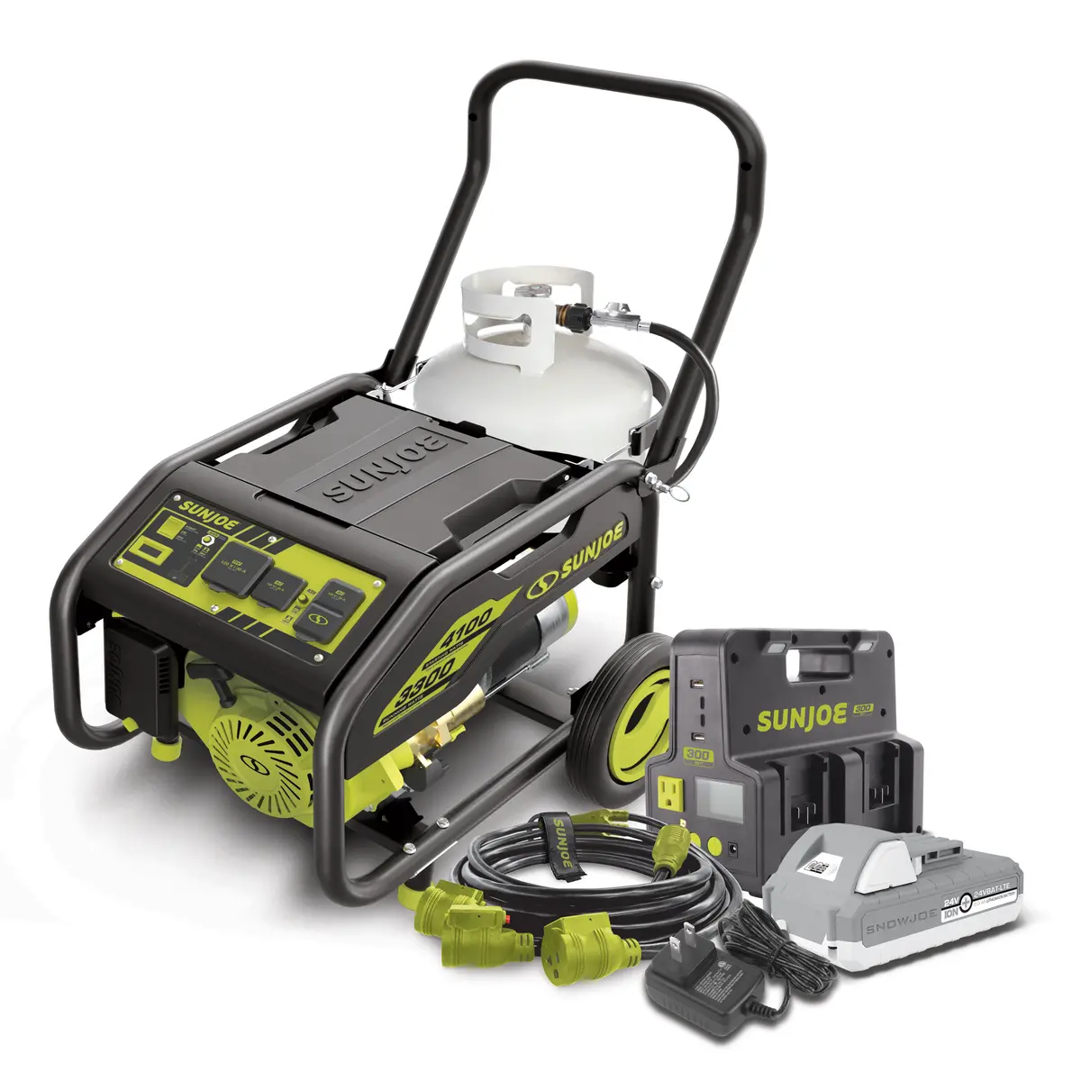 Sun Joe Portable Power Bundle | Generator + Power Station + Extension Cord 1
