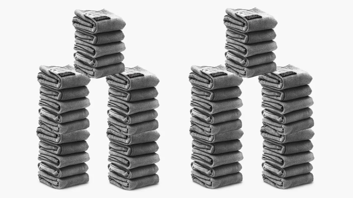 50 X Luxury Microfibre Cloths 1
