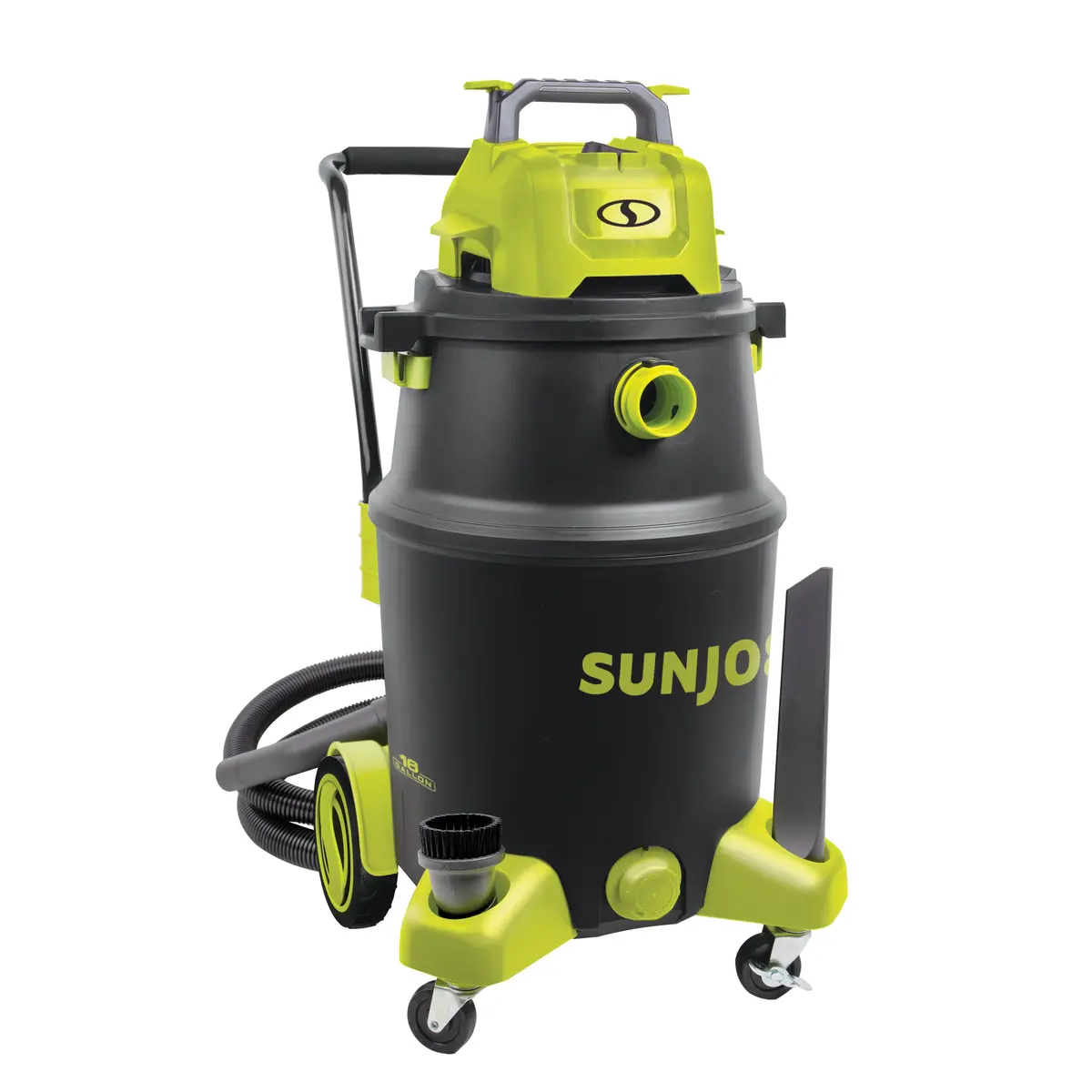 Sun Joe Swd16000 Hepa Filtration Wet/Dry Shop Vacuum W/ Cleaning Attachments | 16-Gal | 1200-Watt | 6.5 Peak Hp | For Home, Workshops, Pet Hair & Auto Use 1