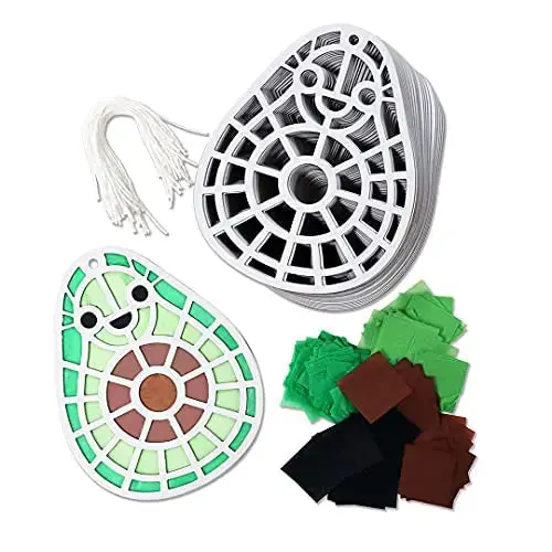 Avocado Diy Suncatcher Paper Crafts - 24 Pieces Per Pack Kp4285 1